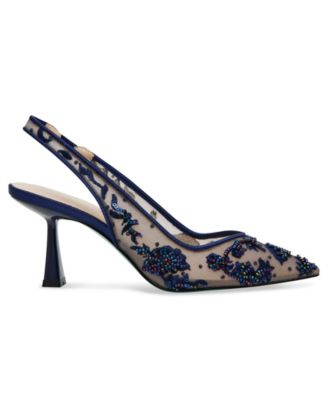 Women's Nikki Embroidered Slingback Evening Pumps