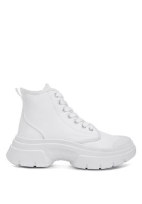 Womens Roxane Chunky Lace Up Boots