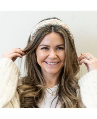 Padded Headband - Pastel Check