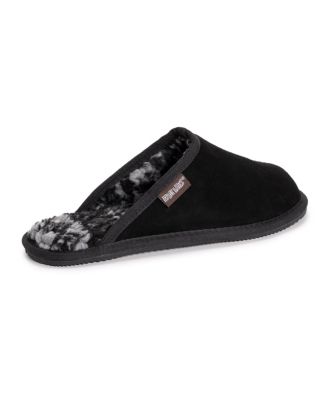 Men's Dave Printed Berber Suede Scuff Slippers