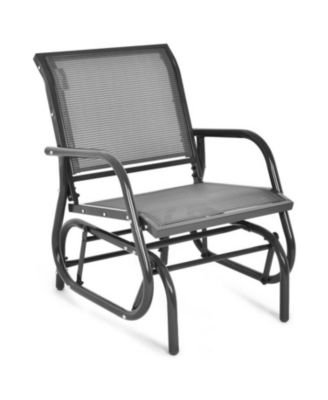 Outdoor Rocking Glider Chair with Comfortable Armrests and Seat