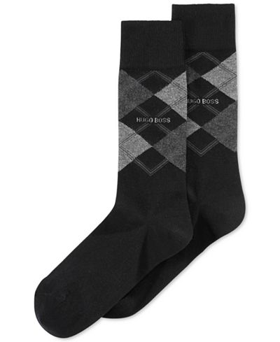 BOSS HUGO BOSS Men's Argyle Cotton Socks