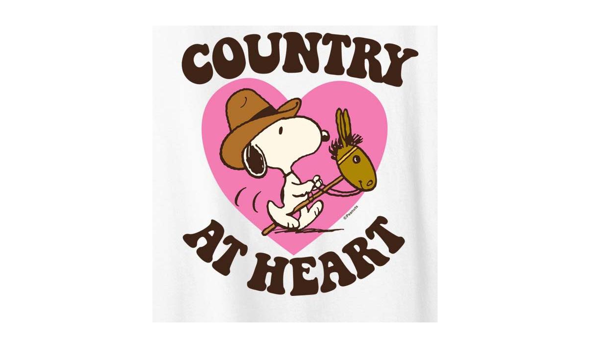 Hybrid Apparel Country At Heart Plus Size Graphic T-shirt In White