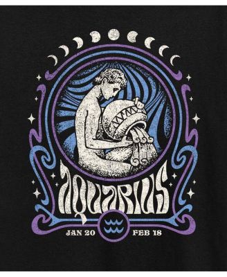 Aquarius Zodiac Plus Size Graphic T-Shirt