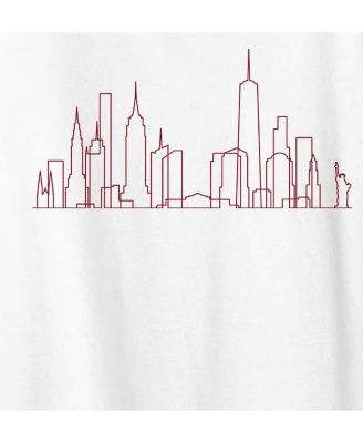 NYC Skyline Line Art Plus Size Graphic T-Shirt