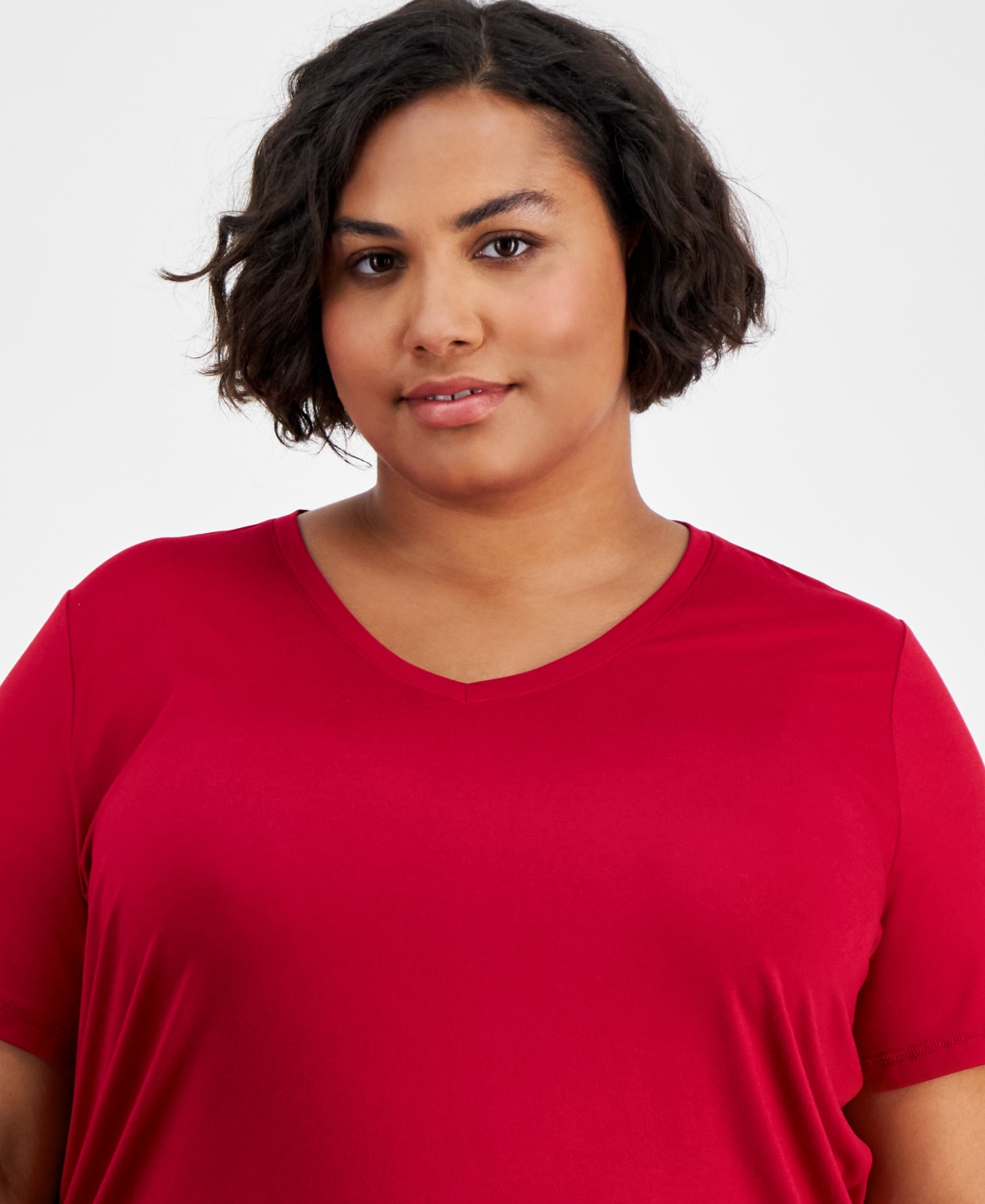 Id Ideology Plus Size Solid Essentials Active Tee, Created for Macy's