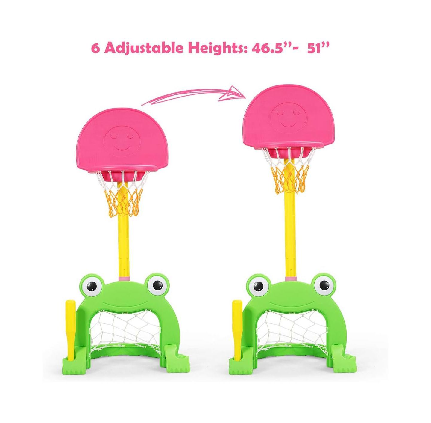 Детские игрушки SUGIFT 3-in-1 Kids Basketball Hoop Set Stand — фото 4