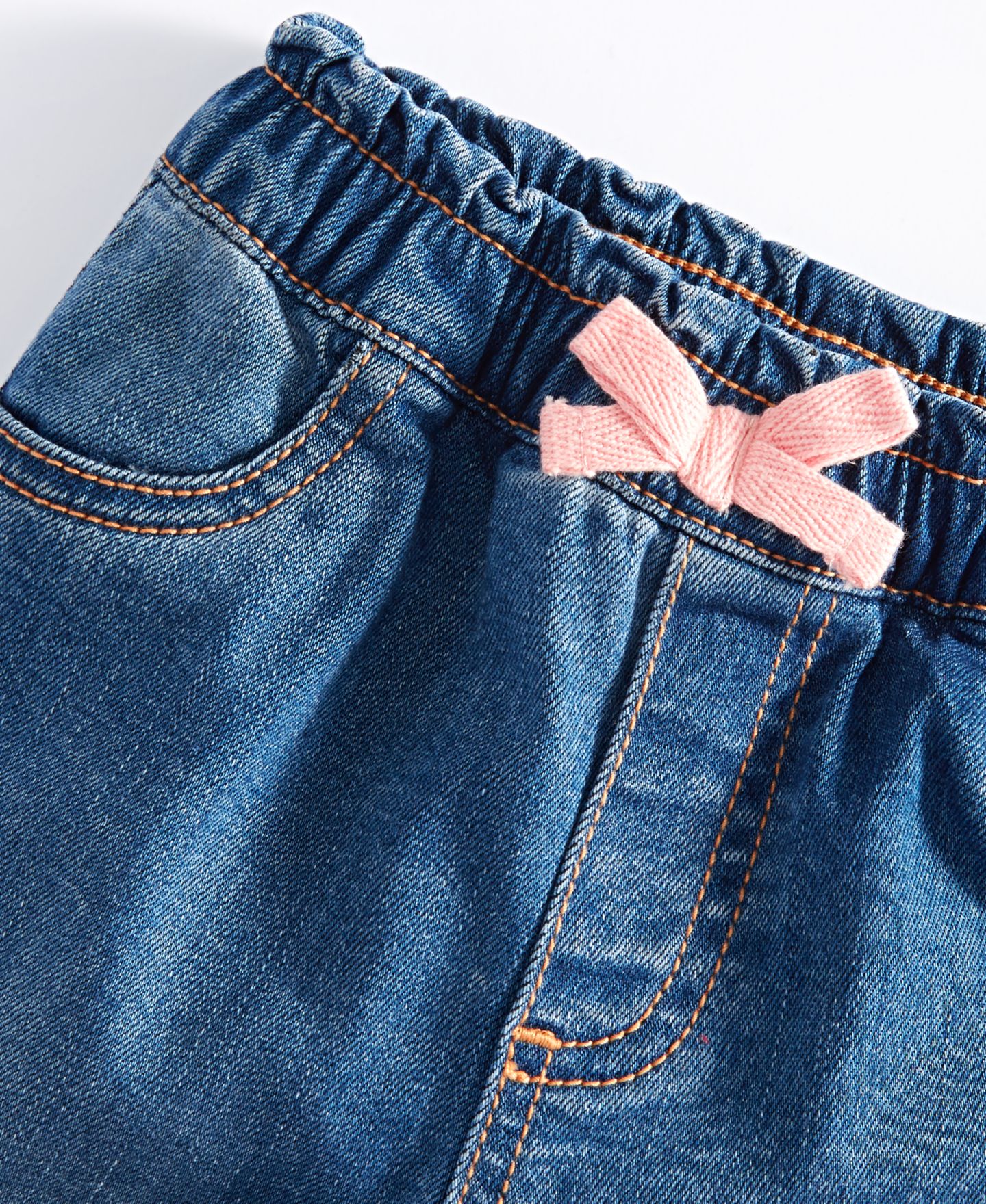 Джинсы First Impressions Mix and Match Bow Jeans для девочек-малышей, цвет: Варёный — фото 3