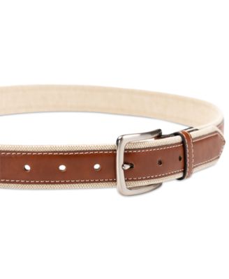 Men's Canvas Overlay Belt, Created for Macy's
