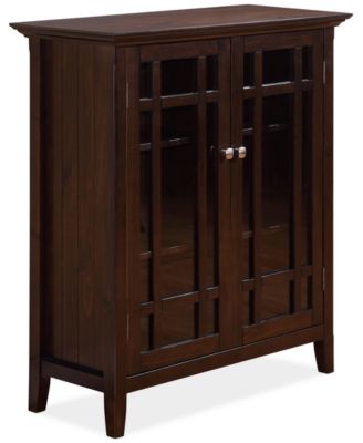 Simpli Home - Medium Storage Cabinet, Direct Ship
