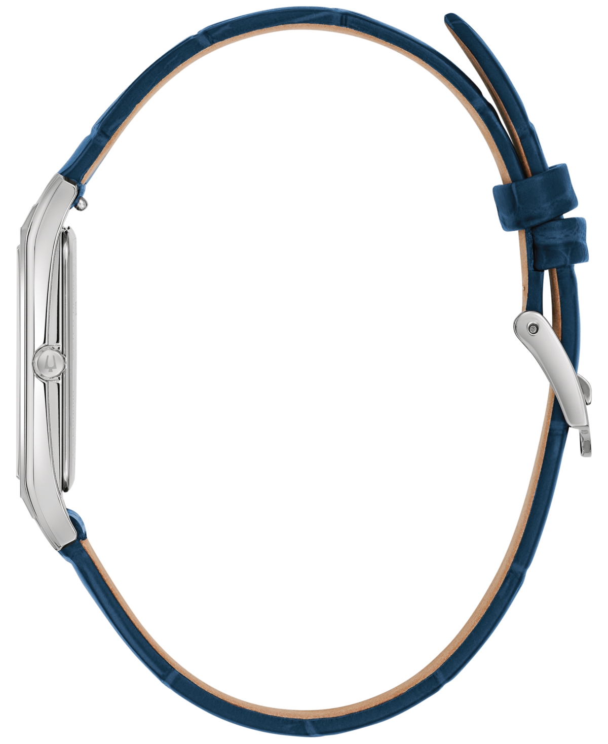 Bulova Men's Sutton Blue Leather Strap Watch 29mm In No Color