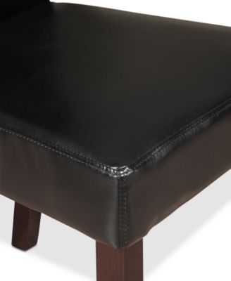 Avery Faux Leather Parson Chairs, Quick Ship (Set of 2)
