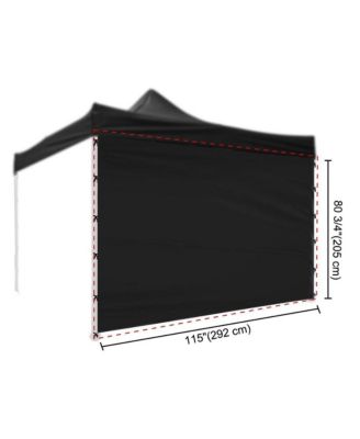 InstaHibit Universal Privacy Sidewall UV30+ Fits 10x10ft Canopy 1 Piece Gazebo