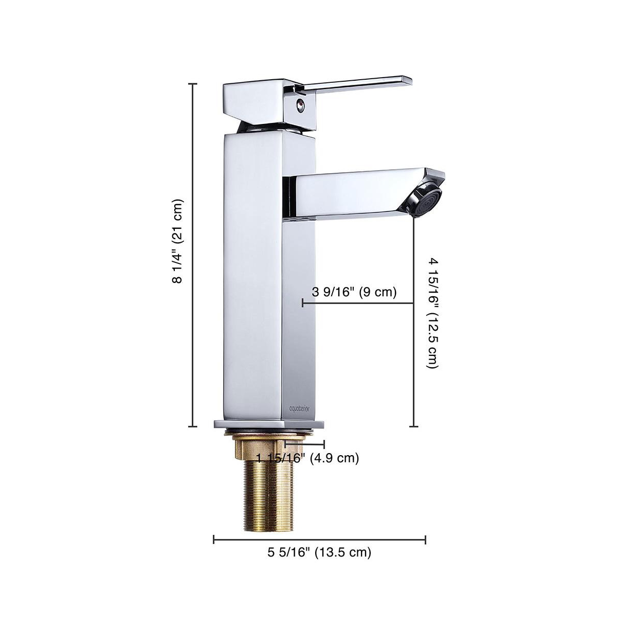 Yescom Aquaterior Modern 1 Hole Bathroom Faucet Vanity Sink Basin Single Handle Diy Home Chr