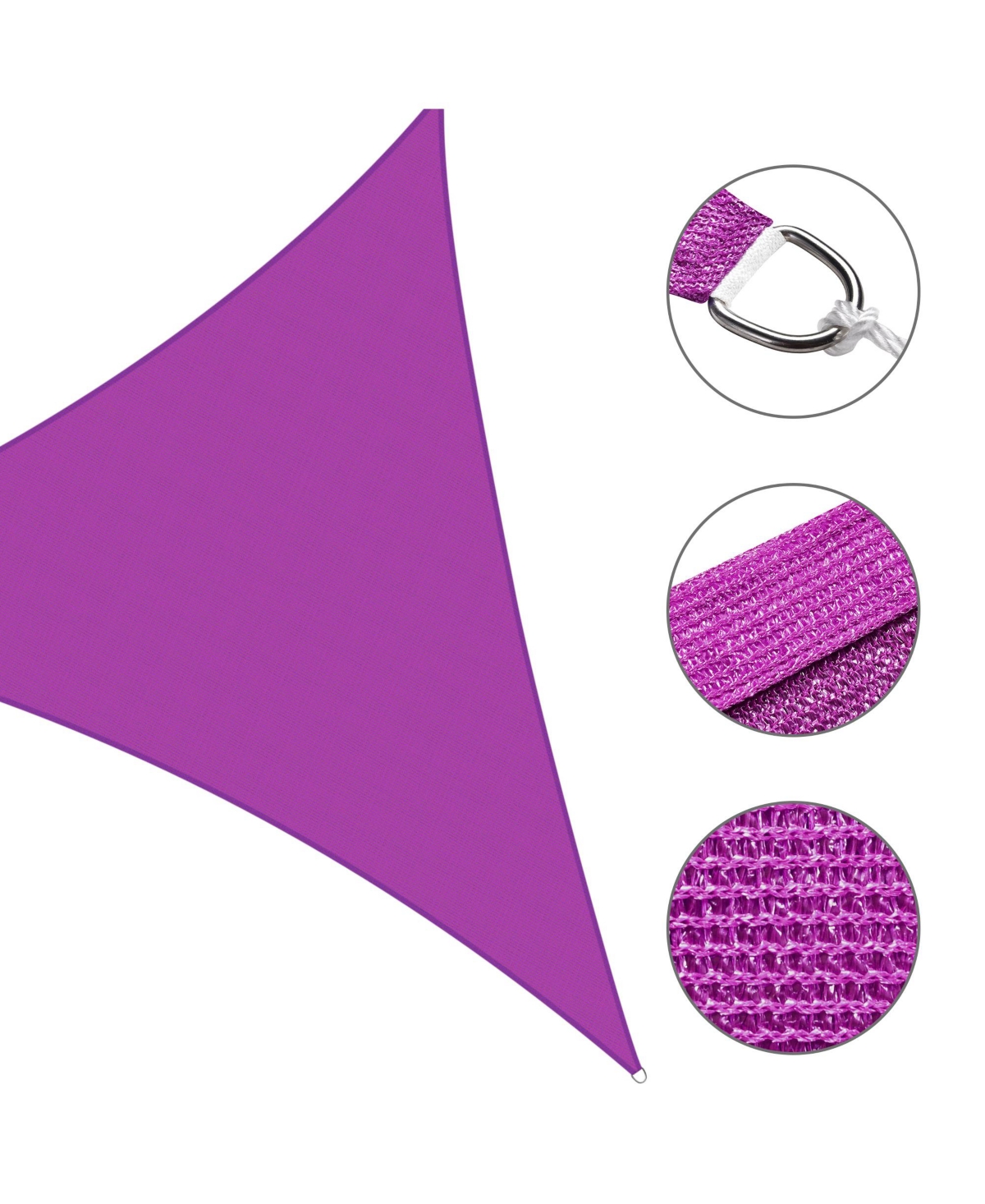 Yescom 2 Pack Ft 97% Uv Block Triangle Sun Shade Sail Canopy Outdoor Patio Awning