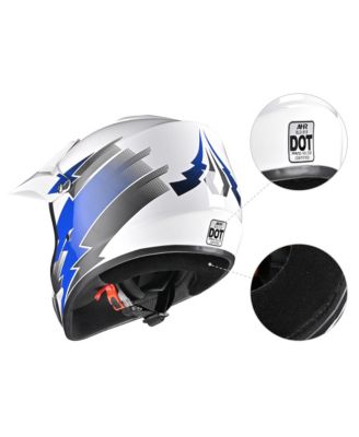 H-VEN12 Off Road Helmet DOT Dirt Bike Motocross MX ATV for Youth Unisex Kid