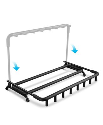 7 Seven Holder Multi Guitar Folding Stand Band Stage Bass Acoustic Guitar Display Rack