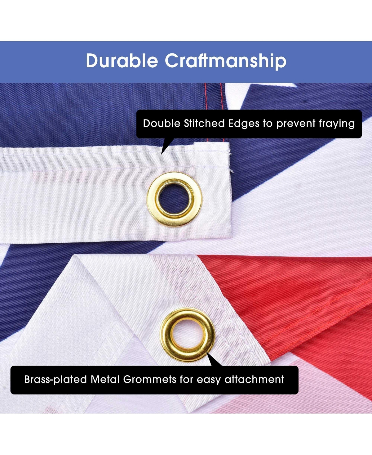 3x5 ft Us American Flag Standard Size w/ Star Stripe Grommet For Flagpole Usa United States