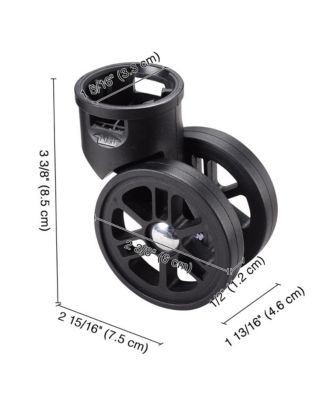 2Pcs 2" Swivel Replacement Wheels 360 Degree Rotate Caster for AW Makeup Case