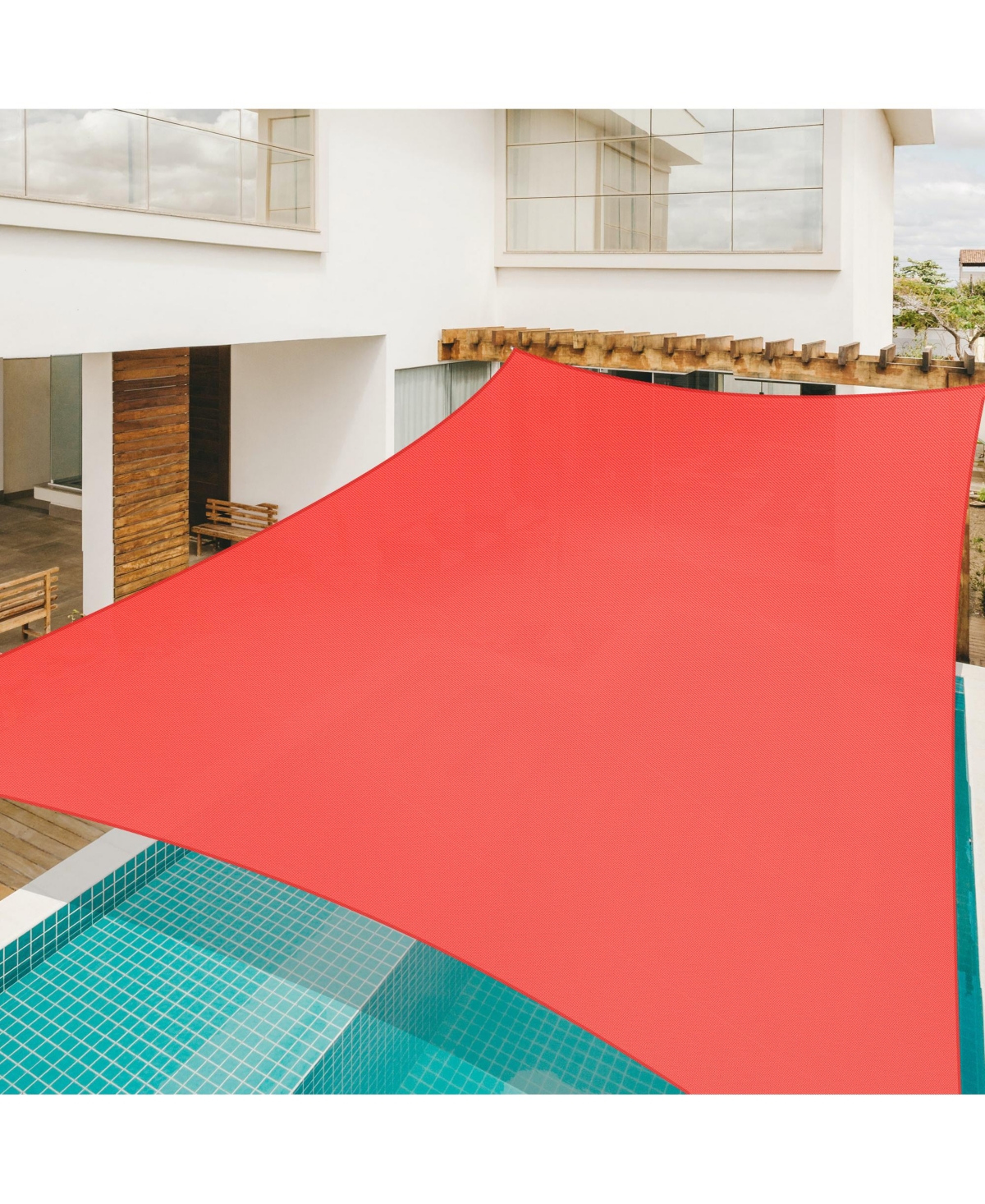 Yescom 19x13 Ft 97% Uv Block Rectangle Hdpe Sun Shade Sail Canopy Lawn Outdoor Garden