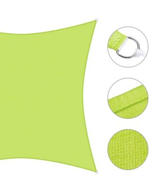 2 Pack 18x18 Ft 97% UV Block Square Sun Shade Sail Canopy Outdoor Backyard Pool