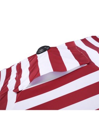 10x6.5 Ft Patio Umbrella Replacement Canopy Market Table Top Sunshade Cover