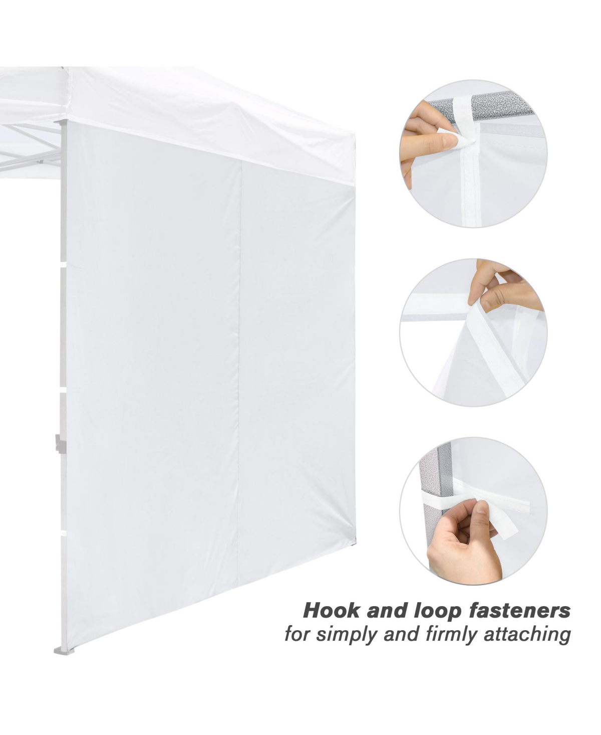 Instahibit Sidewall UV30+ Fits 10x10ft Canopy Outdoor Picnic 1 Piece Picnic