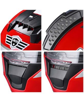 RUN-F3 Full Face Motorcycle Helmet DOT Approved Street Bike Removable Liner S