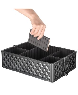 4in1 Rolling Makeup Case Cosmetic Train Case Organizer Storage Artist