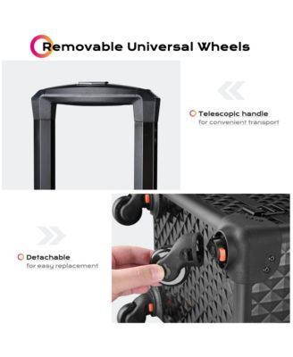 Rolling Makeup Case Trolley Cosmetic Organizer Hair Stylist Salon