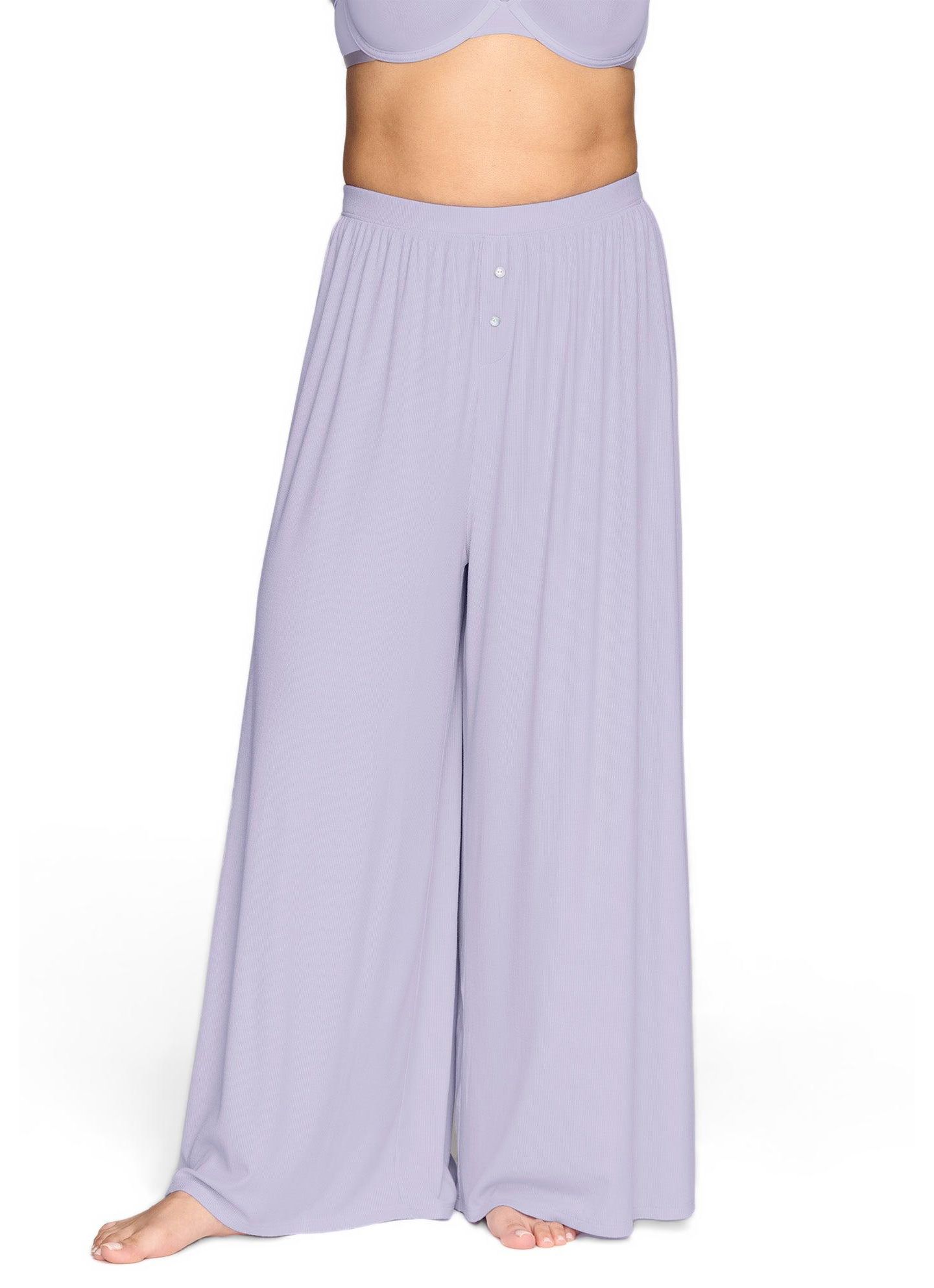 Женские брюки CUUP The Lounge Pant - Modal Silk Rib, цвет: Сиреневый — фото 1