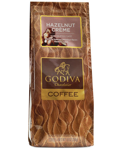 Godiva Coffee, 10oz Hazelnut Creme Flavored Coffee