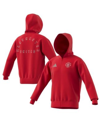 adidas Men's Red Manchester United 2024/25 Anthem Full-Zip