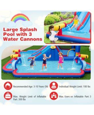 Inflatable Water Slide Park for Kids Backyard Outdoor Fun (without Blower)