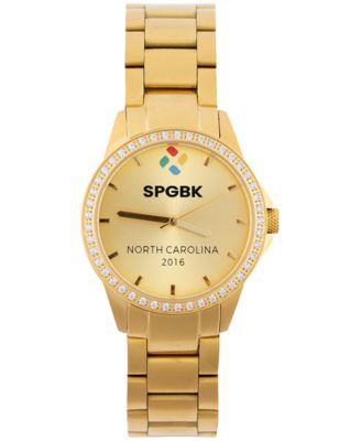 SPGBK Watches - Women's Charlotte Gold-Tone Stainless Steel Bracelet Watch 32mm