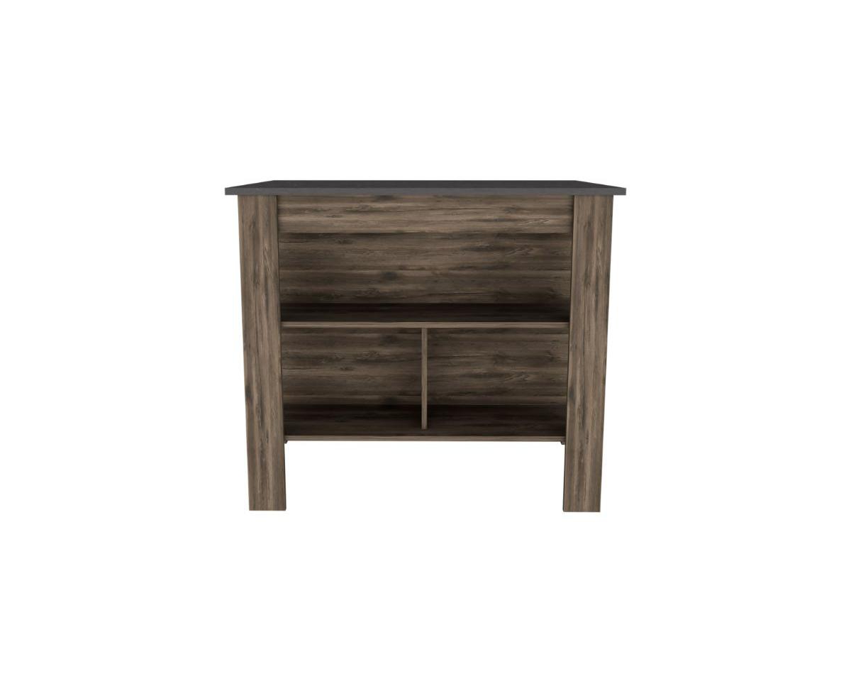 Fm Furniture Brooklyn Kitchen Island -/ onyx