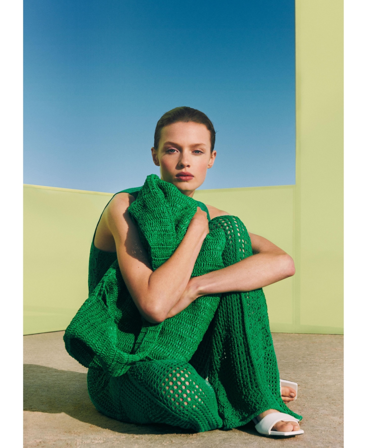 Mango Women's Natural Fiber Shopper Bag