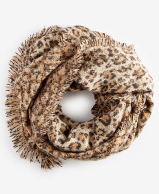 On 34th - Women's Leopard-Print Blanket Scarf