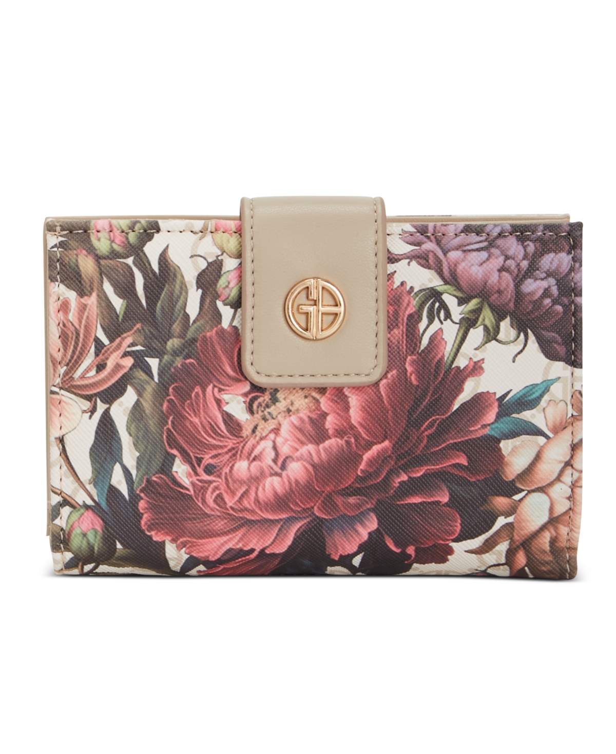 Floral Saffiano Framed Indexer Wallet, Created for Macy's - Moody Floral