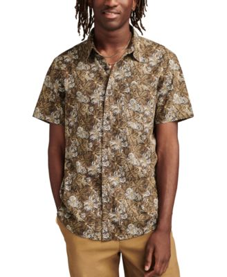 Lucky Brand - Men's Short Sleeve Button-Front Printed Shirt