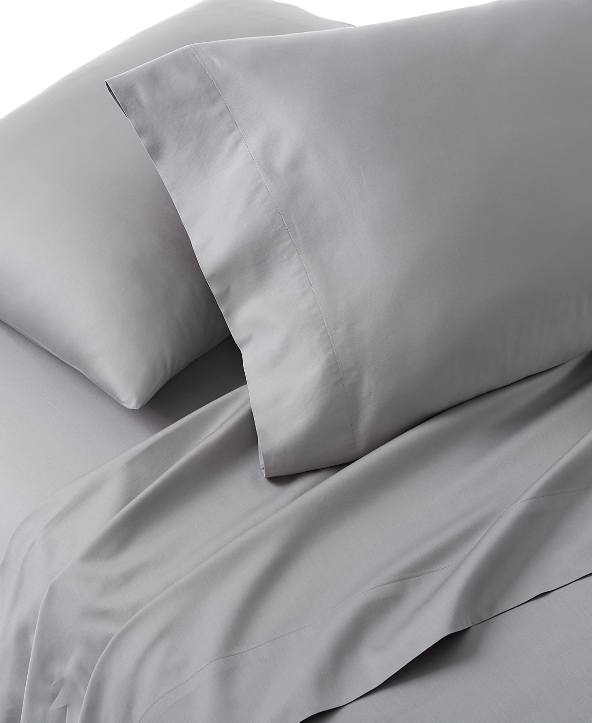 Oake Organic 300-thread Count Organic Cotton 3-pc. Sheet Set, Twin, Exclusively At Macy's In Gray