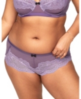 Adore Me Plus Size Lark Shortie Panty - Dark purple
