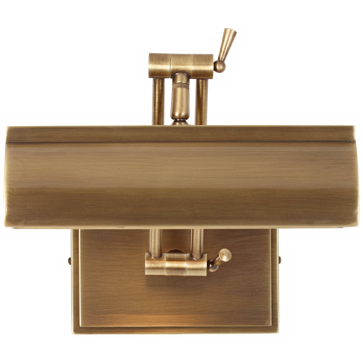 Possini Euro Upton Wide Plug-In Antique Brass Picture Light - Possini Euro Design