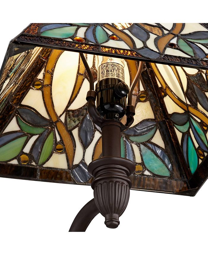 Robert Louis Tiffany Victorian Tiffany Style Swing Arm Wall Lamp Bronze ...