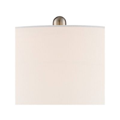 Alana Coastal Accent Table Lamp 22 3/4" High Rope Blue Glass Gourd with Nightlight LED White Fabric Drum Shade for Bedroom Living Room