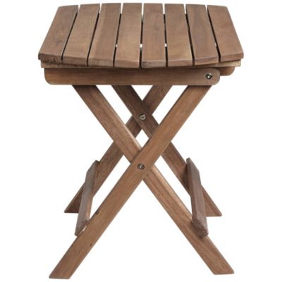 Monterey 20" Wide Natural Wood Outdoor Side Table for Garden Yard Patio Deck Balcony Shed Front Porch