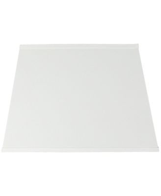 Ivory Linen Large Rectangular Lamp Shade 14" Wide x 6" Deep at Top and 18" Wide x 12" Deep at Bottom and 12" Height (Spider) Replacement