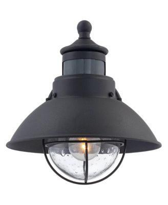 Dusk to Dawn Motion Sensor 9" Clear Seedy Glass for Exterior Deck House Yard Oberlin Rustic Farmhouse Outdoor Barn Light