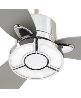 56" Vengeance Modern Indoor Ceiling Fan 3 Blade LED Light Remote Control Chrome Finish Bedroom Living Room