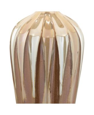 Loren Modern Mid Century Table Lamp 28 1/4" Tall Ivory Drip Glaze Ceramic Fabric Drum Shade for Bedroom Living Room Bedside House